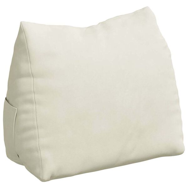 vidaXL R&uuml;ckenkissen Creme 45 x 20 x 35 cm Cordstoff