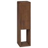 vidaXL Badezimmer Seitenregal Natur 25 x 25 x 100 cm Massivholz Teak