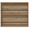 vidaXL Magazinregal Artisan-Eiche 80 x 12 x 70 cm Holzwerkstoff