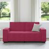 vidaXL 2-Sitzer-Sofa Weinrot 140 cm Samt