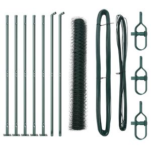 vidaXL Zaunpfosten Gr&uuml;n