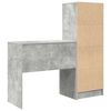 vidaXL Schreibtisch mit Schubladen 2 pcs Beton Grau