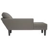 vidaXL Chaiselongue mit Kissen Hellgrau Cordstoff