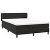 vidaXL Boxspringbett mit Matratze Schwarz 160x210 cm Samt