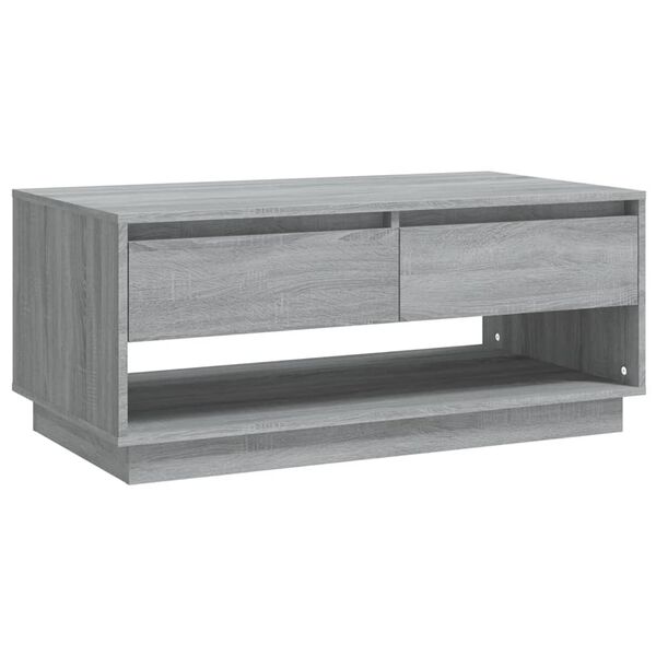 vidaXL Couchtisch Grau Sonoma 102,5x55x44 cm Holzwerkstoff