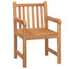 vidaXL 5-tlg. Garten-Essgruppe Massivholz Teak