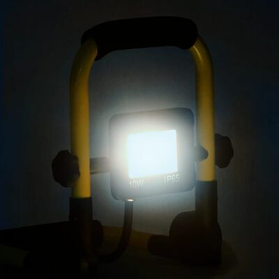 vidaXL LED-Fluter mit Handgriff 10 W Kaltweiß
