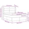 vidaXL Boxspringbett mit Matratze Dunkelgrau 90x190 cm Schwarz Stoff
