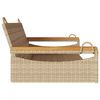 vidaXL H&auml;ngebank Beige 109x62x40 cm Poly Rattan