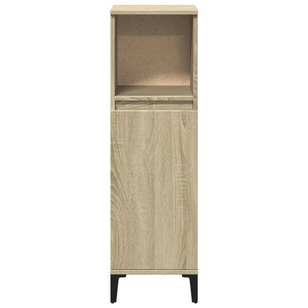 vidaXL Badschrank Sonoma-Eiche 30x30x100 cm Holzwerkstoff