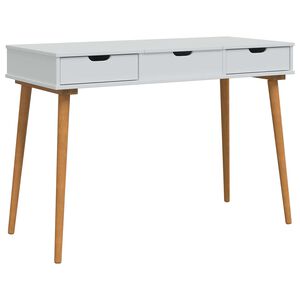 vidaxl Schminktisch FAUSKE Wei&szlig; 112 x 50 x 78 cm