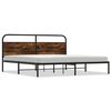 vidaXL Metallbett ohne Matratze R&auml;uchereiche 193x203 cm
