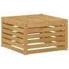 vidaXL Outdoor-Fu&szlig;hocker Massivholz Akazie Wei&szlig; 59 x 59 x 37 cm