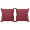 vidaXL 2-Sitzer-Sofa mit Zierkissen Weinrot 140 cm Kunstleder