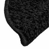 vidaXL Stufenmatten 30 Stk. 56x17x3 cm Schwarz Halbrund