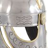 vidaXL Beowulf Helm Antik Replik f&uuml;r LARP Silbern Stahl