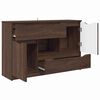 vidaXL Sideboard Braun Eichen-Optik 100 x 30 x 65,6 Holzwerkstoff