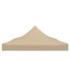vidaXL Partyzelt-Dach 4x3 m Beige 270 g/m²