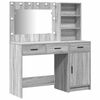 vidaXL Schminktisch 2 Stk. Grau 78,5 x 41 x 135 cm Holzwerkstoff