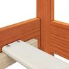 vidaXL Bettrahmen Wachsbraun 80 x 200 cm Massives Kiefernholz