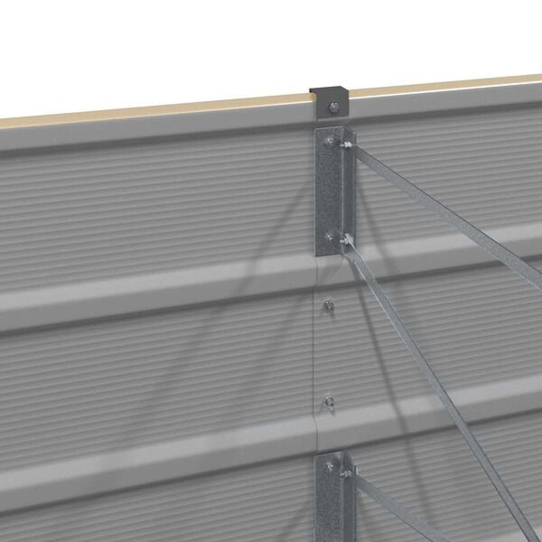 vidaXL Pflanzk&uuml;bel Elfenbein 400 x 80 x 45 cm Stahl