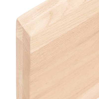 vidaXL Tischplatte 120x40x(2-4) cm Massivholz Unbehandelt Baumkante