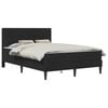 vidaXL Bettgestell mit Matratze mit Kopfteil Schwarz 120 x 200 cm Samt
