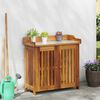 vidaXL Garten-Schrank Natur 78 x 36,5 x 78 cm Massivholz Akazie