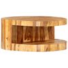 vidaXL Couchtisch Rund 65&times;30 cm Massivholz Akazie
