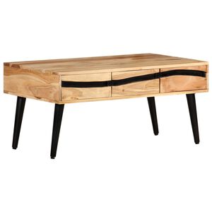 vidaXL Couchtisch 88x50x42 cm Akazie Massivholz