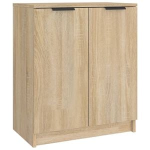vidaXL Schuhschrank Sonoma-Eiche 59x35x70 cm Holzwerkstoff