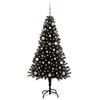 vidaXL Weihnachtsbaum mit 150 LEDs mit St&auml;nder Schwarz 150 cm PVC