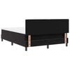 vidaXL Boxspringbett mit Matratze Schwarz 140 x 200 cm Samt