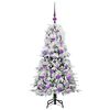 vidaXL Künstlicher klappbarer Weihnachtsbaum Grün 120 cm PE und PVC