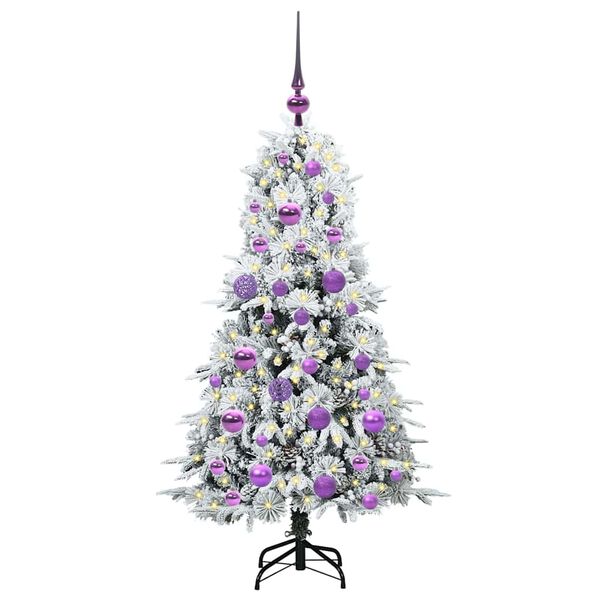 vidaXL Künstlicher klappbarer Weihnachtsbaum Grün 120 cm PE und PVC