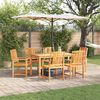 vidaXL Garten Essgruppe 7 pcs Braun Massivholz Akazie