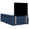 vidaXL Boxspringbett mit Matratze Blau 120x190 cm Stoff