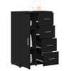 vidaXL Sideboards 2 Stk. Schwarz 60x31x84 cm Holzwerkstoff