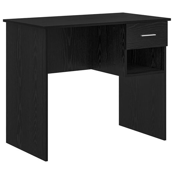 vidaXL Schreibtisch Schwarz Eichen-Optik 90 x 49 x 75 cm Holzwerkstoff