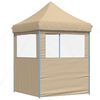vidaXL Party-Zelt Beige 200 x 200 x 306 cm Oxford-Stoff