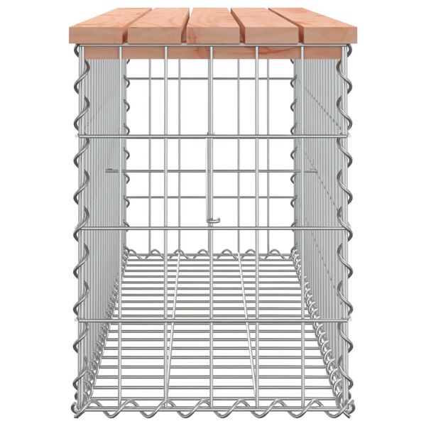 vidaXL Gartenbank aus Gabionen 103x31,5x42 cm Massivholz Douglasie