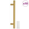 vidaXL M&ouml;belgriffe 10 Stk. Golden 128 mm Edelstahl