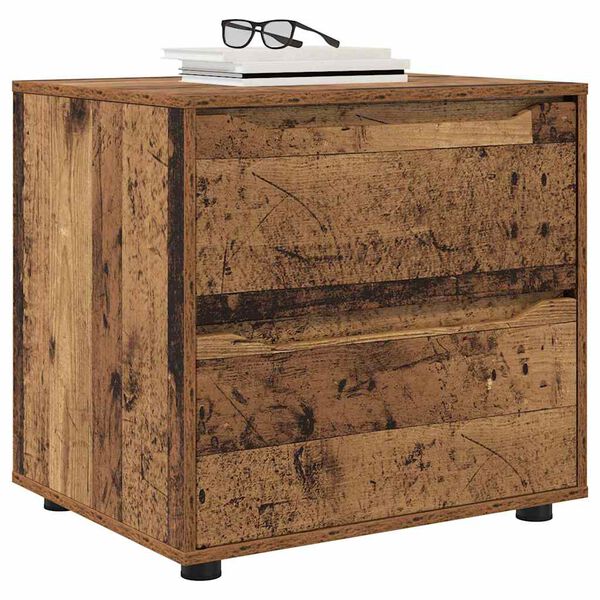 vidaXL Aufbewahrungsschrank Altholz 60 x 48 x 57 cm Holzwerkstoff