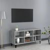 vidaXL TV-Schrank mit Metallbeinen Grau Sonoma 103,5x30x50 cm