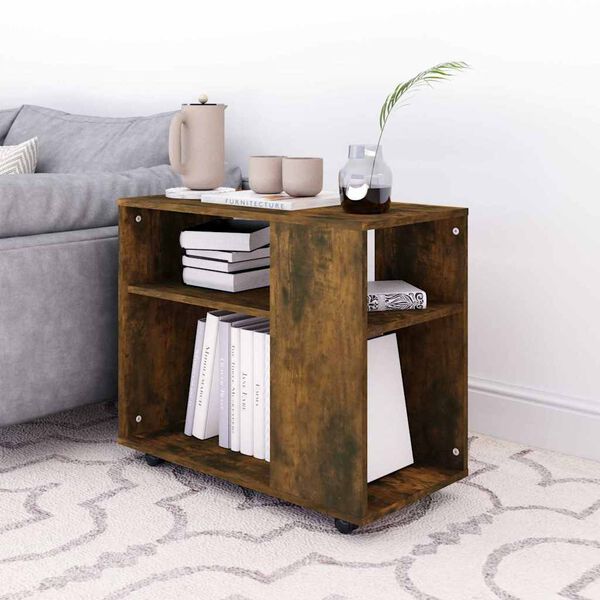 vidaXL Beistelltisch R&auml;uchereiche 70x35x55 cm Holzwerkstoff