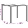vidaXL Garten Essgruppe 3 pcs Beige Poly-Rattan