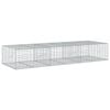 vidaXL Gabione mit Deckel 300x100x50 cm Verzinktes Eisen