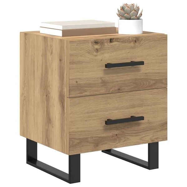 vidaXL Nachttisch Artisan-Eiche 40 x 35 x 47,5 cm Holzwerkstoff