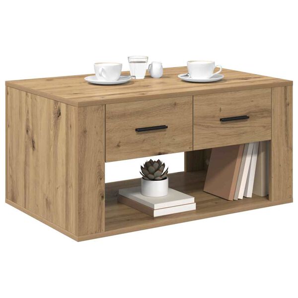 vidaXL Couchtisch Artisan-Eiche 80 x 50 x 40 cm Holzwerkstoff