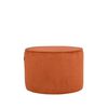 LABEL51 Pouf Tibo 55x55x40 cm Rostbraun Ribcord